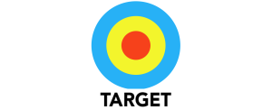 Target logo (colour with white border)
